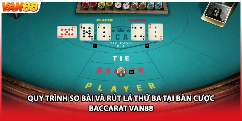 Quy trình so bài và rút lá thứ ba tại bàn cược baccarat VAN88